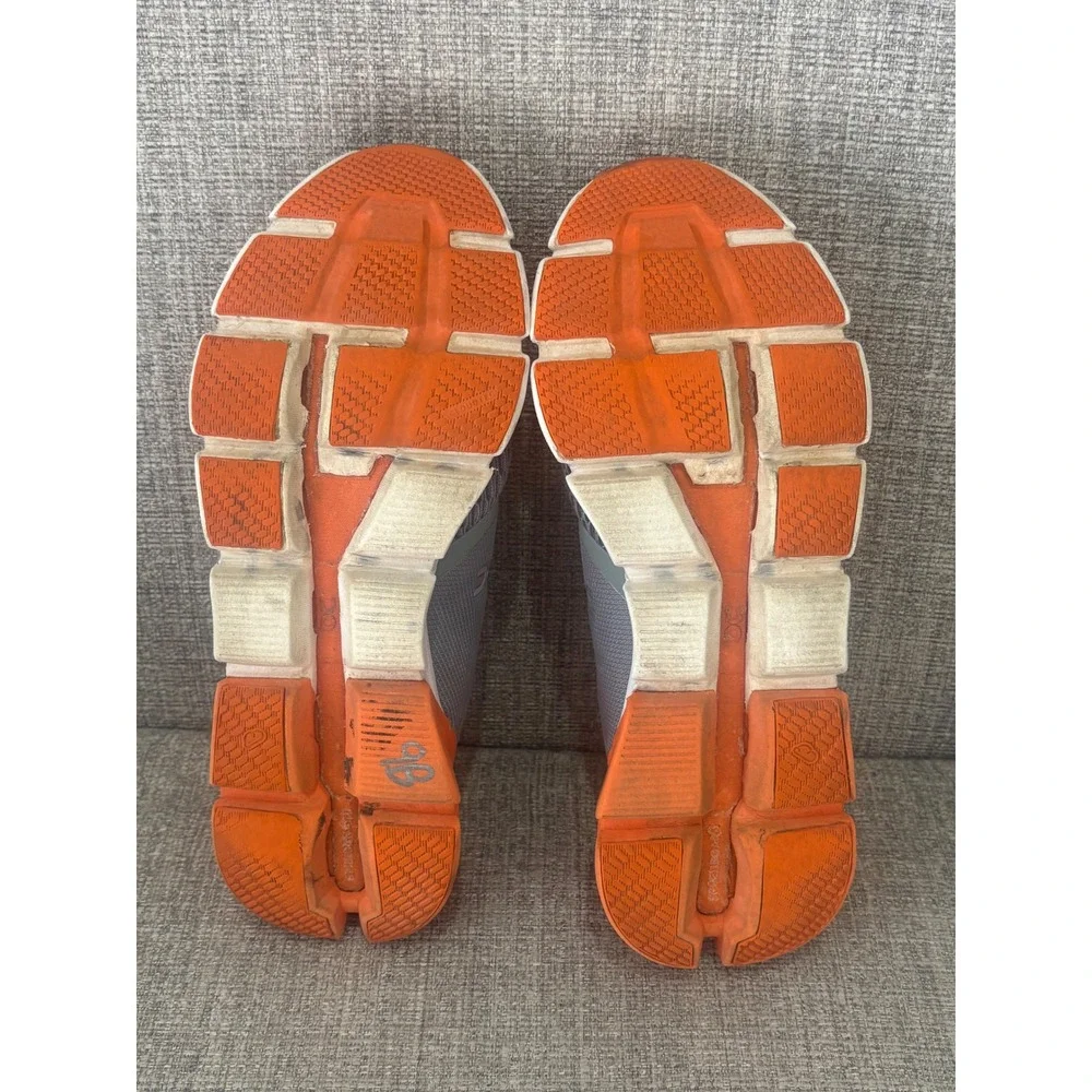 On Running Cloudflyer Mens Grey Orange Running Shoes Sneakers 11